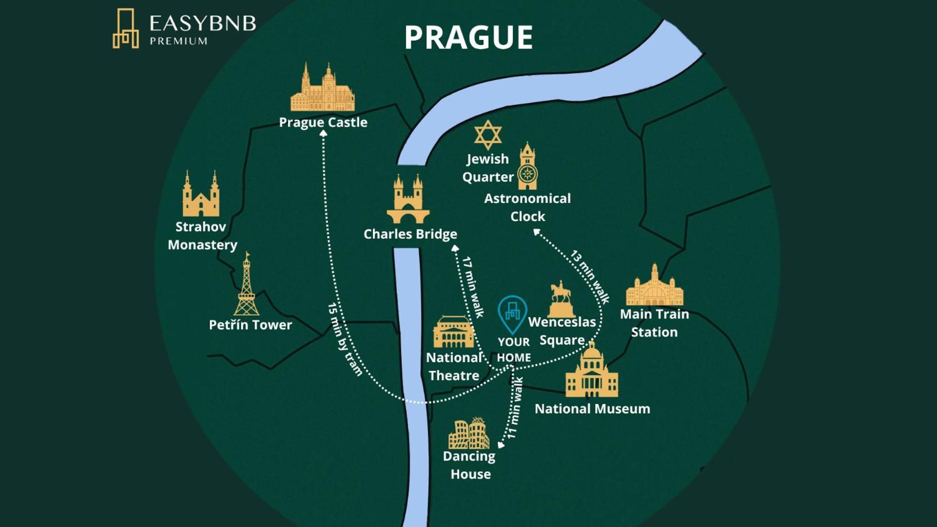 Center With Fireplace Prag